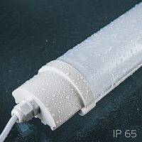 Светильник светодиодный линейный iSvet LVO 102 220В 36Вт 2700Лм 6000К IP65 1240х58х37мм картинка 